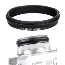 49mm 금속 렌즈 필터 어댑터 링 후지 X100V X70 변환 교체 필름 AR-X100 블랙, 01 Black