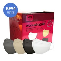 클라우드 키커 새부리형 KF94 마스크 대형 50매 4color
