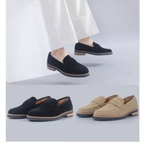 발편한 세무 가죽 댄디 페니로퍼