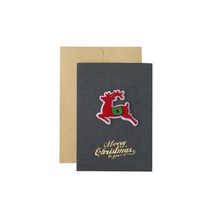 만화 귀여운 메리 스마스 인사말 카드 편지지 크래프트 봉투 입체 사슴 눈사람 축복 카와이 문구, C