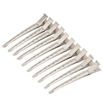 크리닉패드 남자 옆머리 누르기 다운펌 호일워크 다운핏 샴푸대 목받침 1012pcs 전문 살롱 미용 헤어핀 스테인레스 헤어 클립 헤어 스타일링 도구 diy barrettes 모자, 12개 팩