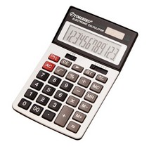 타임버드 듀얼파워 꺽인 중형 탁상용계산기 507N, 1개