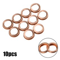 10PCS Metal Oil Drain Plug Crush Washer Gasket 11026-01M02 For Nissan Infiniti Durable Car Engines P