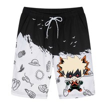 비치바지 나의 영웅 학원 그린 다니데 히사 센티멘털함 Q 판 애니메이션 인쇄 꽃이 짧다 남자 해변 트렌드 591425503