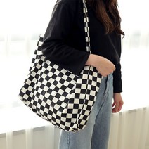 바이미 체커보드 에코백