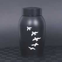 메모리얼스톤 강아지 루세떼 반려견 수목장 유골 보관 함 추모 한지 수의 비석 기념비 스테인레스 스틸 항
