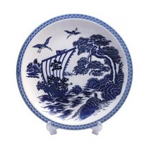 일식 횟집용품 / 풍경 회접시 37.5cm (중)