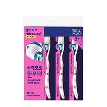 메디안 센서티브 은나노향균 칫솔(4입), 1개
