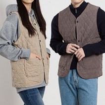 스타일에스 남성 여성 포켓 누빔 조끼 퀼팅 베스트 커플 패딩 조끼