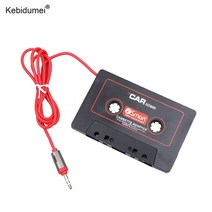 Kebidumei-카세트 Aux 어댑터 오디오 자동차 카세트 플레이어 테이프 변환기 3.5mm 잭 플매트 카펫 러그 전화 MP3 CD 스마트폰