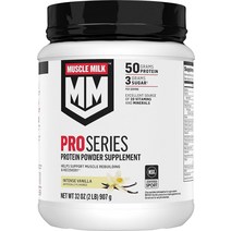 해외보충제 단백질보충제 Muscle Milk Pro 시리즈 단백질 파우더 보충제 인텐스 바닐라 2파운드 11회분 50g 설탕 3g 비타민 및 미네랄 20종 스포츠용 NSF 인증 운, [03] 슬래밍 스트로베리, [01] 2파운드1팩