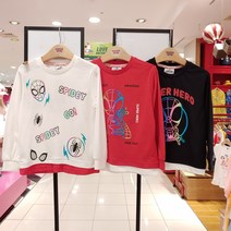 코코리따 D멀티샵 NEW~~22 F/W 신상~~스파이더맨 레인보우 밑단 레이어드 전사티셔츠