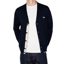 21FW 메종키츠네 가디건 트리컬러 폭스 FU00501KT1036 NA 국내배송