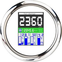 GPS측량기 85mm 4 인 1 5 6 GPS 속도계 타코미터 연료 레벨 수온 오일 압력 알람 기능 게이지, [05] 5 in 1 WS, 05 5 in 1 WS