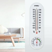 다데 벽걸이 아날로그 온도계 습도계 온습도계 DD-10409, 1
