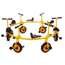 어린이 세발 자전거 특이한 이색 2인용 4인용 회전, 1인용 마차 자전거
