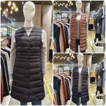 3여성)올리비아로렌 롱기장감의 덕다운 베스트 VOBKDXW9271