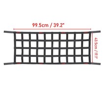 헤비 듀티 카고 네트 자동차 악세사리 탑 루프 해먹 침대 레스트 메쉬 랭글러 sj TJ JK JKU JL JLU 1987- 2/4 도어, [01] Black