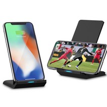 프라임 갤럭시노트10 듀얼코일 무선충전기, 화이트, 프라임 10W 무선충전거치대