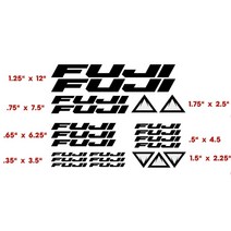 후지 자전거 프레임 호환 비닐 컷 스티커 데칼 색상, 07 파란
