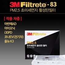 아반떼AD 아이오닉 올뉴K3 에어컨 필터 3M 활성탄 6283 초미세먼지 히터 자동차 차량용