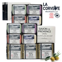 [라코벳] 마르세유 자연유래 올리브 비누 200gx3+프로방스100gx8, 단품