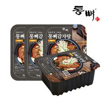[통뼈공식몰] 통뼈 감자탕 보통맛 1kg X 4팩, 1.보통맛4팩, 4개