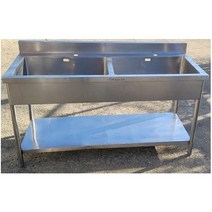 업소용 씽크대 개수대 세정대 1500x600x800 (배수구포함)
