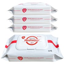메디와이퍼 손소독티슈 살균 소독 물티슈 캡형, 80매, 3팩