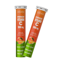 ORZAX 발포 비타민 C 씨1000mg 아스코르브산 식물성20 발포정 아스코르빈산 2개