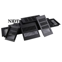 후황 욕실 실내 유인휀 화장실 산업용 업소용 환풍기 2Pcs 매트 블랙 알루미늄 사각형 공기 환기 인공 호흡, 01 50mm Wide_06 350mm Long