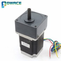 CNC 라우터 조각 기계 감속 3-리드 기어 박스 모터 1:5 비율 Nema23 L-76mm 스테퍼 850oz.in 3A, 한개옵션0