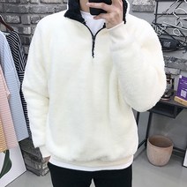 용된다 남자 겨울 양털 반집업 아노락 맨투맨
