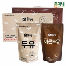 고소하고 맛있는 진한 혼합두유 무가당두유20봉+아몬드유20봉, 단품