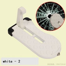 차량용 사다리 발판 2 in 1 car 접는 단계 보조 페달 자동차 지붕 페달 발 못, 흰색 - 2