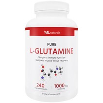 [미국빠른직구] 마이라이프 내추럴스 L-글루타민 1000mg 240정, 1병