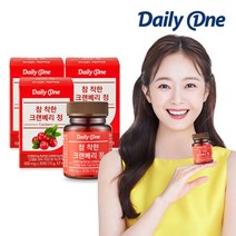 데일리원 참 착한 크랜베리 정, 3통, 15g