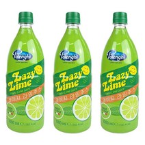 레이지 라임주스 라임즙 1L, 3개