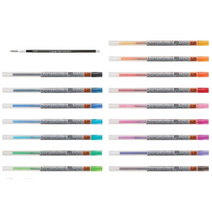 SS1811 유니 스타일핏트 젤잉크 리필심 028 038mm 색상별, 0.38mm:핑크