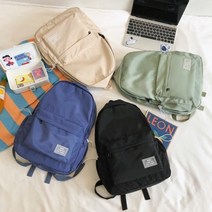 조앤 학생 데일리 캔버스 백팩 베이직 스타일 J47