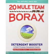 Borax 20 Mule Team Detergent Booster 보락스 20 뮬 팀 세탁 부스터 1.84kg, 1개