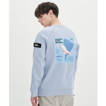 정품 내셔널지오그래픽 N221USW940 핑크웨일 아트웍 맨투맨 티셔츠 NAVY PEONY