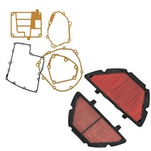 안전 바이크 오토바이 에어 필터 흡입 클리너 및 엔진 가스켓 키트 세트 Yamaha R1 YZF-R1 YZFR1 2007 2008, [03] the two, 03 the two