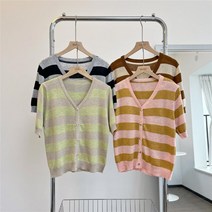 여성 반팔 가디건 여름 크롭 니트 전도연 옷 볼레로 조끼 패션 20대 30대