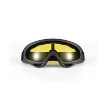 청소년 자전거 스키 고글 안개 방지 스노우 OTG 100 UV 보호 남녀 청소년용 구부릴 수 있는 듀얼 렌즈, 04 YELLOW_03 green
