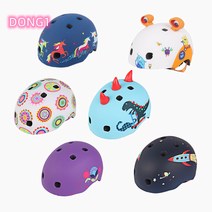 마이크로킥보드 악세사리 헬멧 디럭스 V3 3D 몬스터 공룡 Esyuse 증정, 반 손가락 사이클링 장갑 낙서