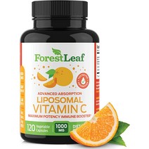 천연 리포솜 비타민 C 스포츠 부 체계 1000mg - MCT 오일 및 해바라기 레시틴 포함 최대 효율 우수한 흡수를 위한 건조 지원 120포레스트 ForestLeaf