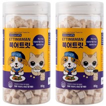 에띠마망 반려동물 동결건조 트릿 간식, 북어트릿, 80g, 2개