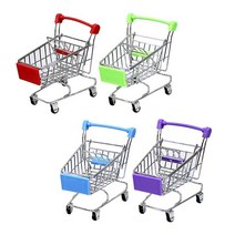 장식소품 미니어처 쇼핑카트 미니카트 인테리어소품, 블루