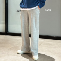 미스터스트릿 데일리 기모 절개 와이드팬츠